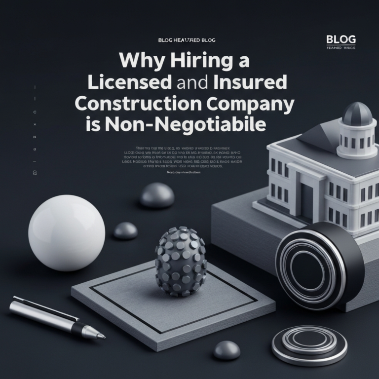Why Hiring a Licensed and Insured Construction Company is Non-Negotiable