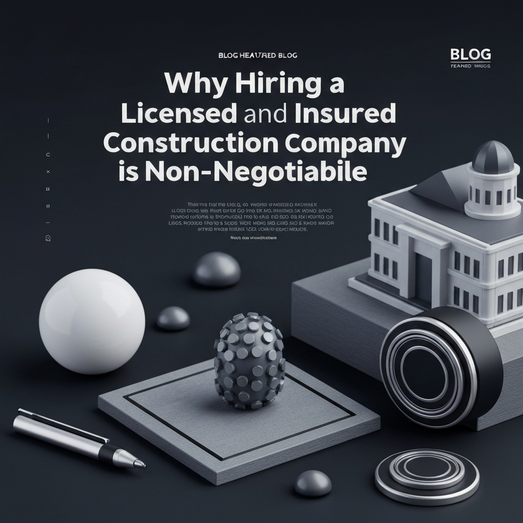 Why Hiring a Licensed and Insured Construction Company is Non-Negotiable