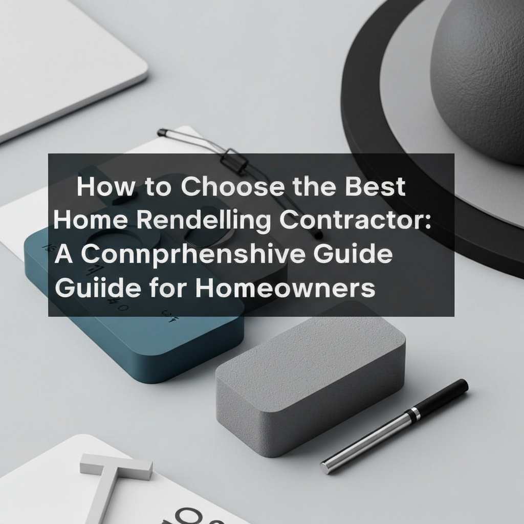 How to Choose the Best Home Remodeling Contractor: A Comprehensive Guide for Homeowners