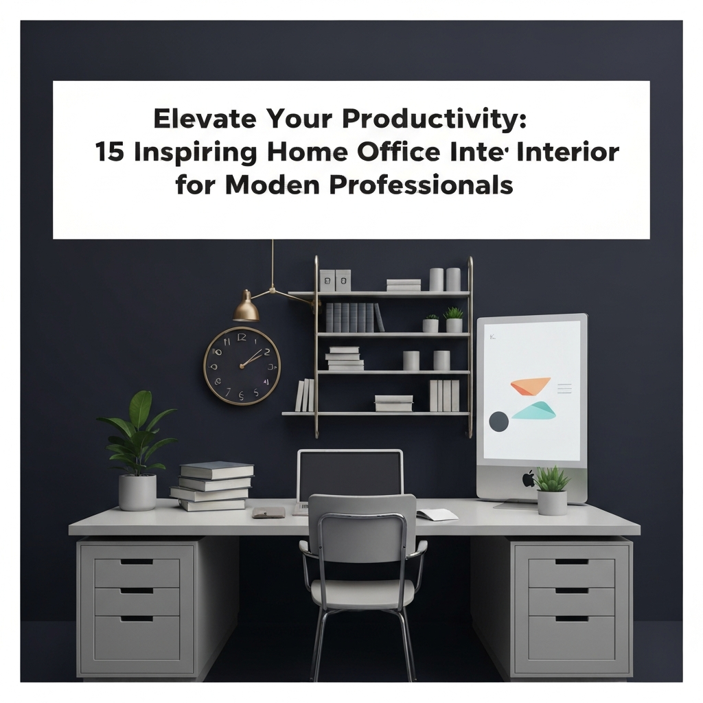 Elevate Your Productivity: 15 Inspiring Home Office Interior Ideas for Modern Professionals